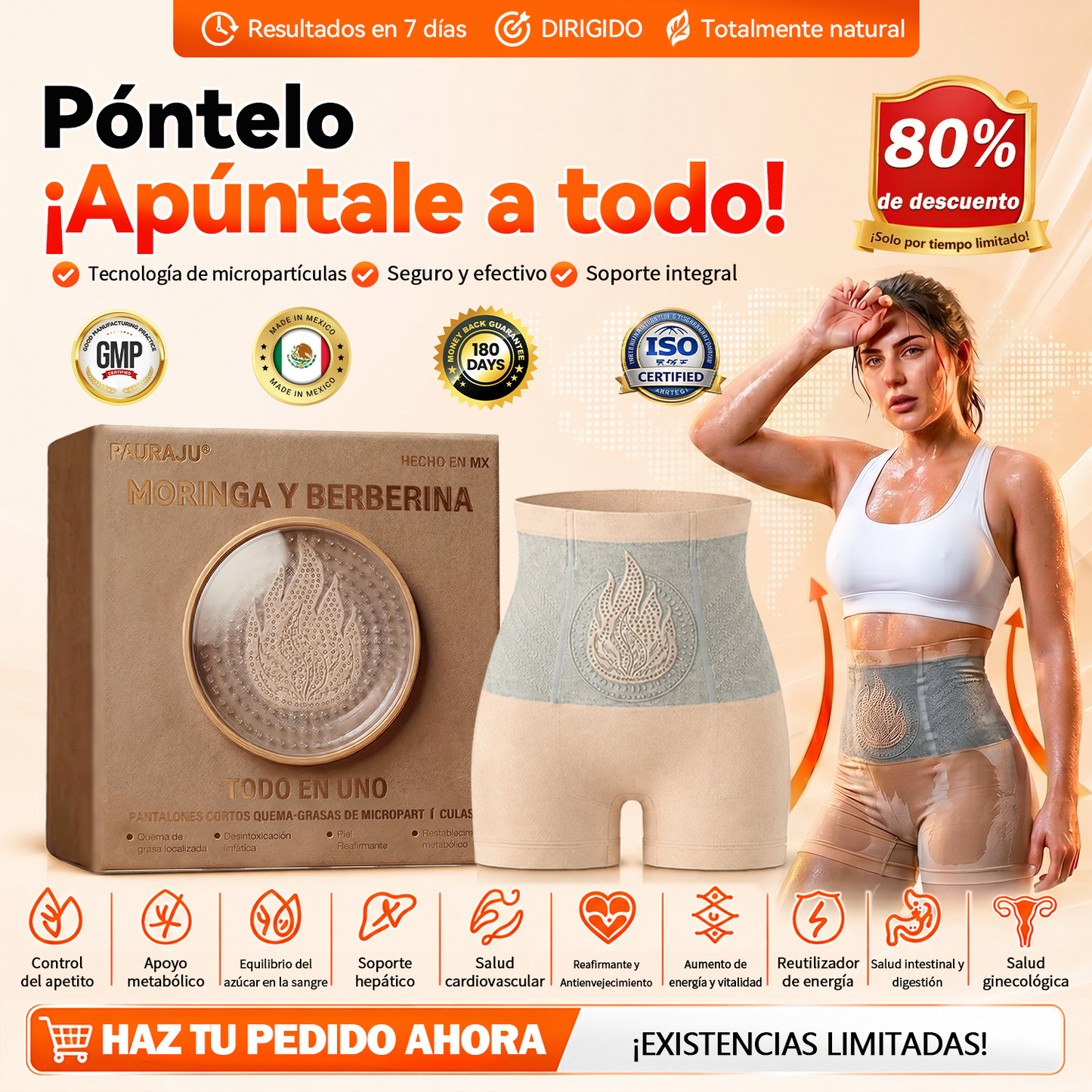 模板图版𝐏𝐀𝐔𝐑𝐀𝐉𝐔® 𝐌𝐨𝐫𝐢𝐧𝐠𝐚 𝐘 𝐁𝐞𝐫𝐛𝐞𝐫𝐢𝐧𝐚 𝐓𝐨𝐝𝐨 𝐄𝐧 𝐔𝐧𝐨 𝐏𝐚𝐧𝐭𝐚𝐥𝐨𝐧𝐞𝐬 𝐂𝐨𝐫𝐭𝐨𝐬 𝐐𝐮𝐞𝐦𝐚-𝐆𝐫𝐚𝐬𝐚𝐬 𝐃𝐞 𝐌𝐢𝐜𝐫𝐨𝐩𝐚𝐫𝐭í𝐜𝐮𝐥𝐚𝐬✅Activa la microcirculación profunda para disolver la grasa, eliminar toxinas y revertir el envejecimiento metabólico.（墨西哥）