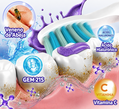 墨西哥 GLIMMERLY® VioCore: pasta dentífrica para el tratamiento de la gingivitis y la periodontitis con veneno de abeja