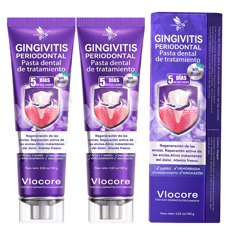 墨西哥 GLIMMERLY® VioCore: pasta dentífrica para el tratamiento de la gingivitis y la periodontitis con veneno de abeja