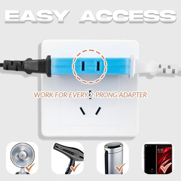 (🔥2025Last Day Promotion  - 49% off)2025-180 Degrees Rotatable Socket Converter